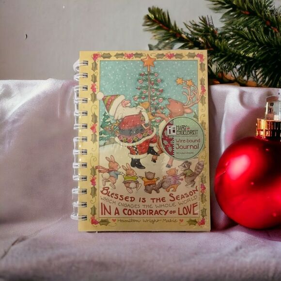Mary Engelbreit Christmas Journal Blessed is the Season Santa Claus 80 Page NEW. - Picture 13 of 14